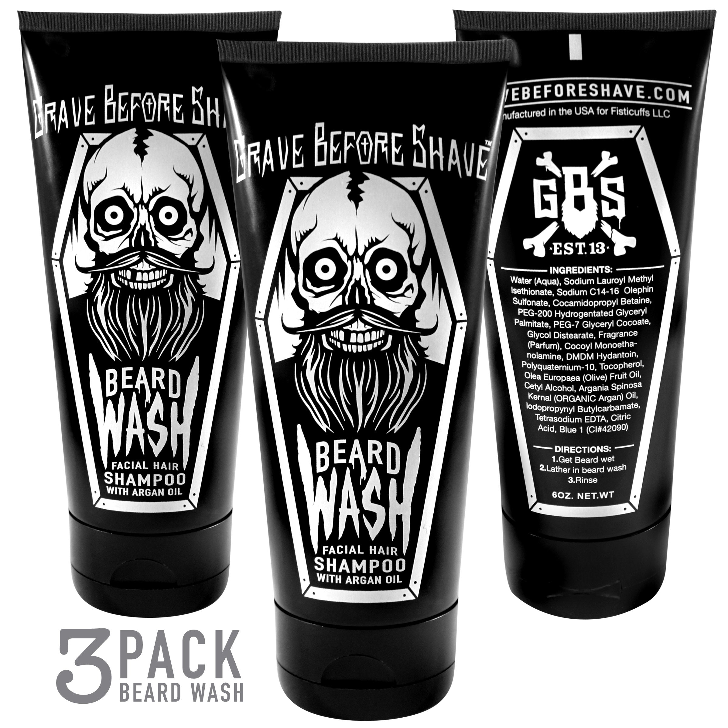 GRAVE BEFORE SHAVE™  BEARD WASH SHAMPOO